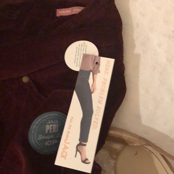 COPY - NWT Jag wine high waisted straight leg pants # 10P - Picture 8 of 8